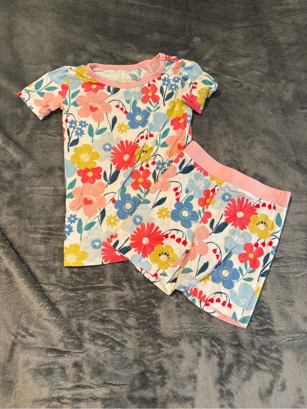 Little Sleepies Floral Short-Sleeve Pajama Set - 2T